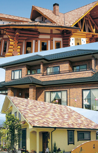 Sanshu Kawara.Japanese roof tile.